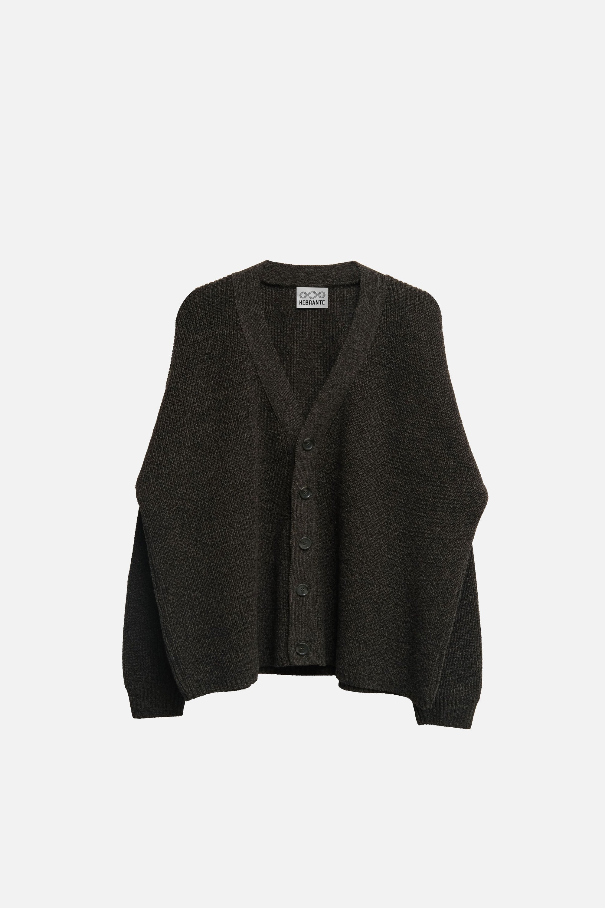 CARDIGAN PUNTO INGLÉS VERDE NEGRO