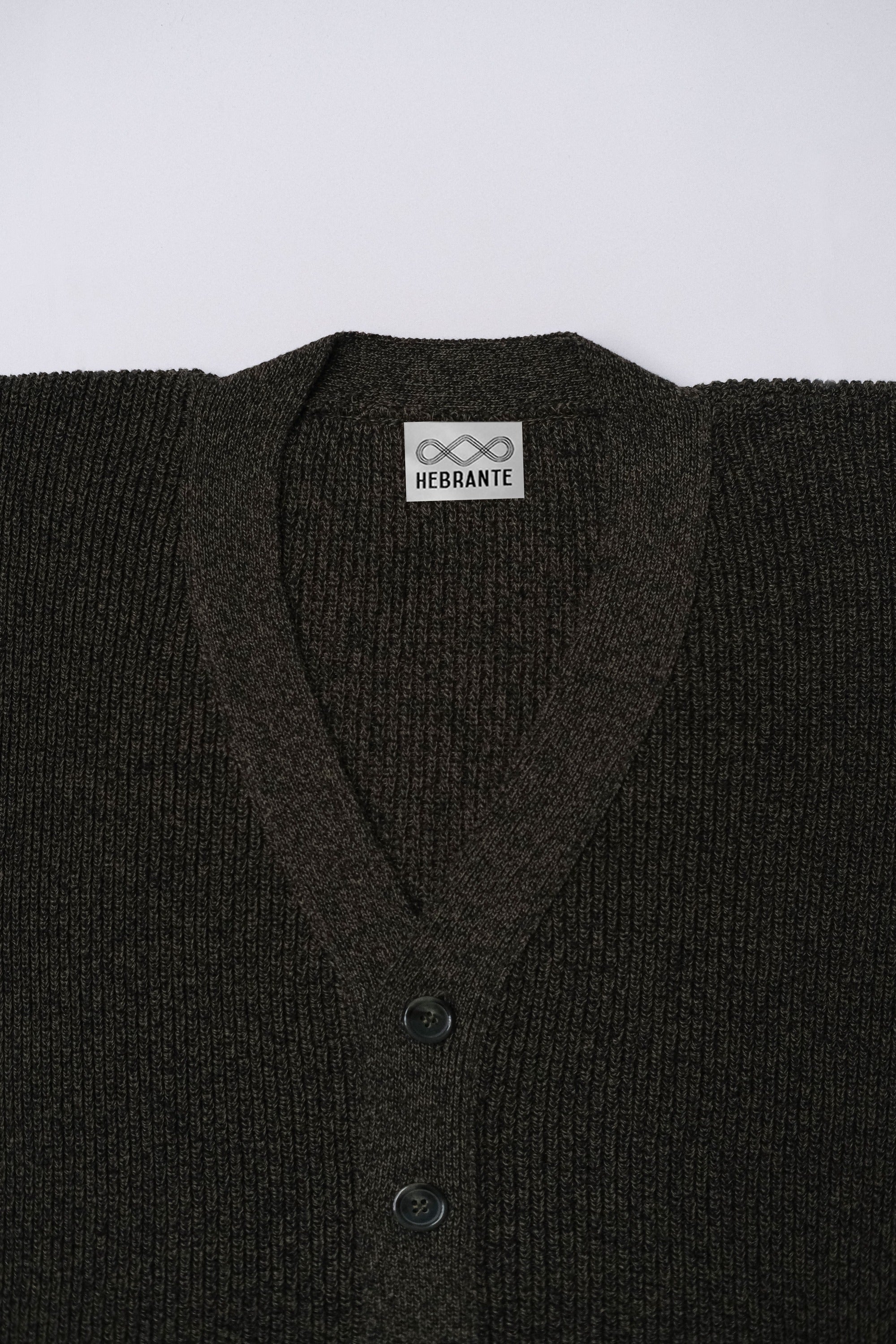 CARDIGAN PUNTO INGLÉS VERDE NEGRO