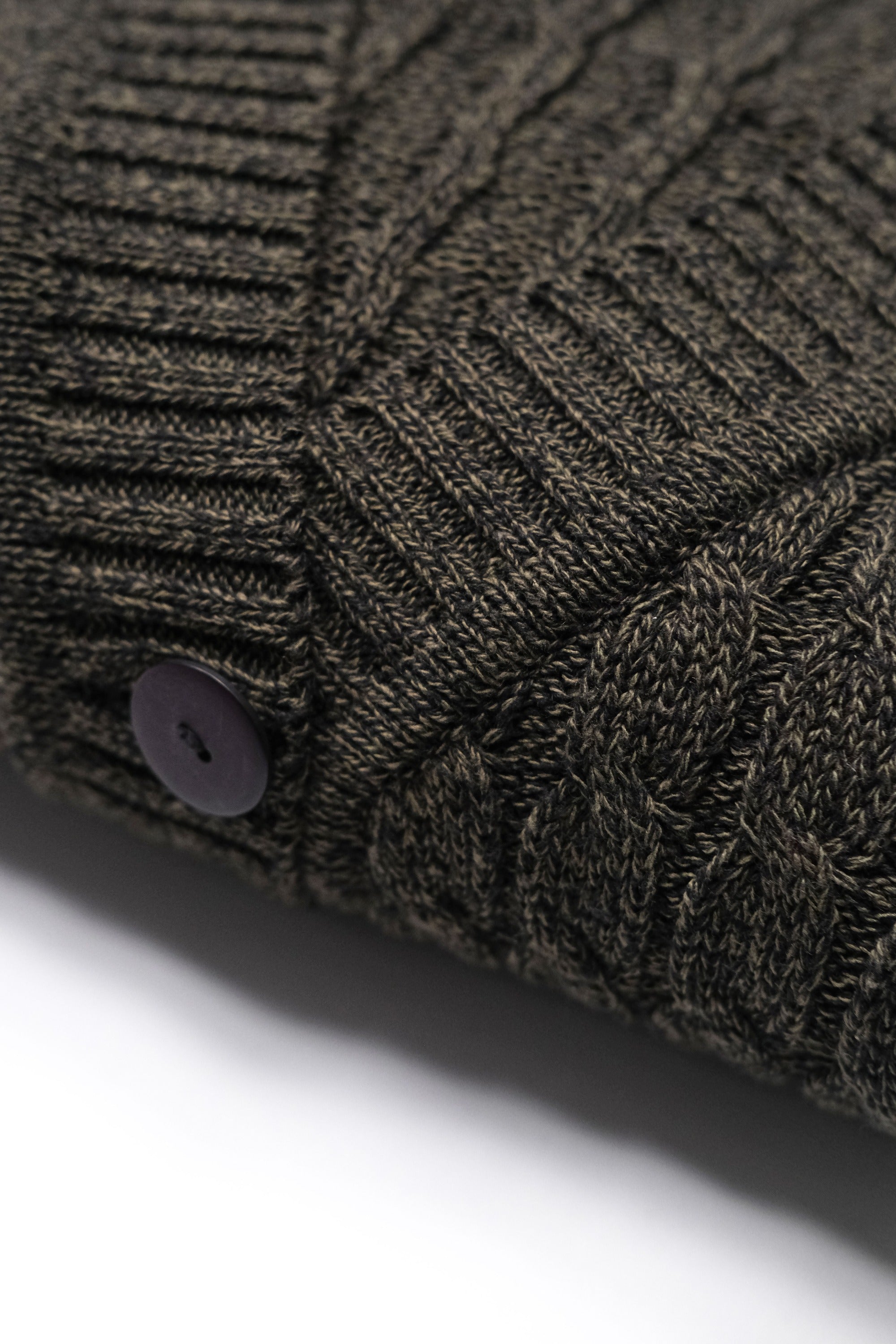 CÁRDIGAN TRENZA CONTINUA VERDE MUJER