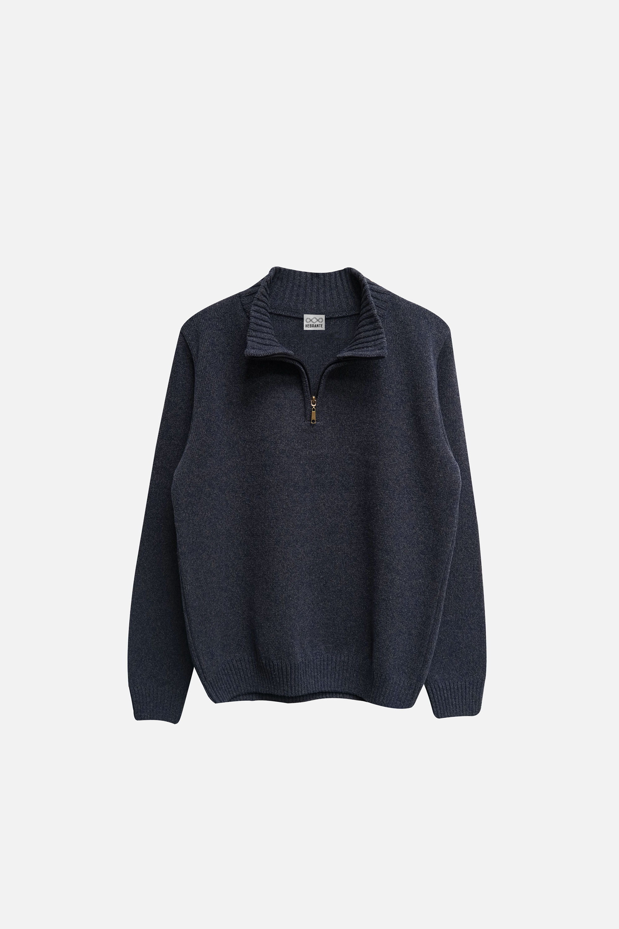 JERSEY GRIS AZUL CREMALLERA