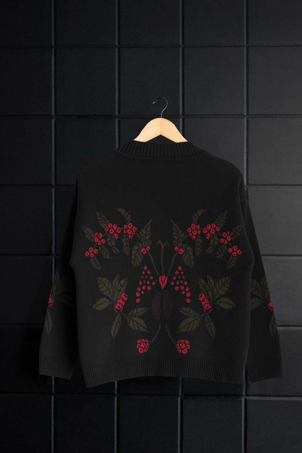 CARDIGAN CAFETO NEGRO VINO