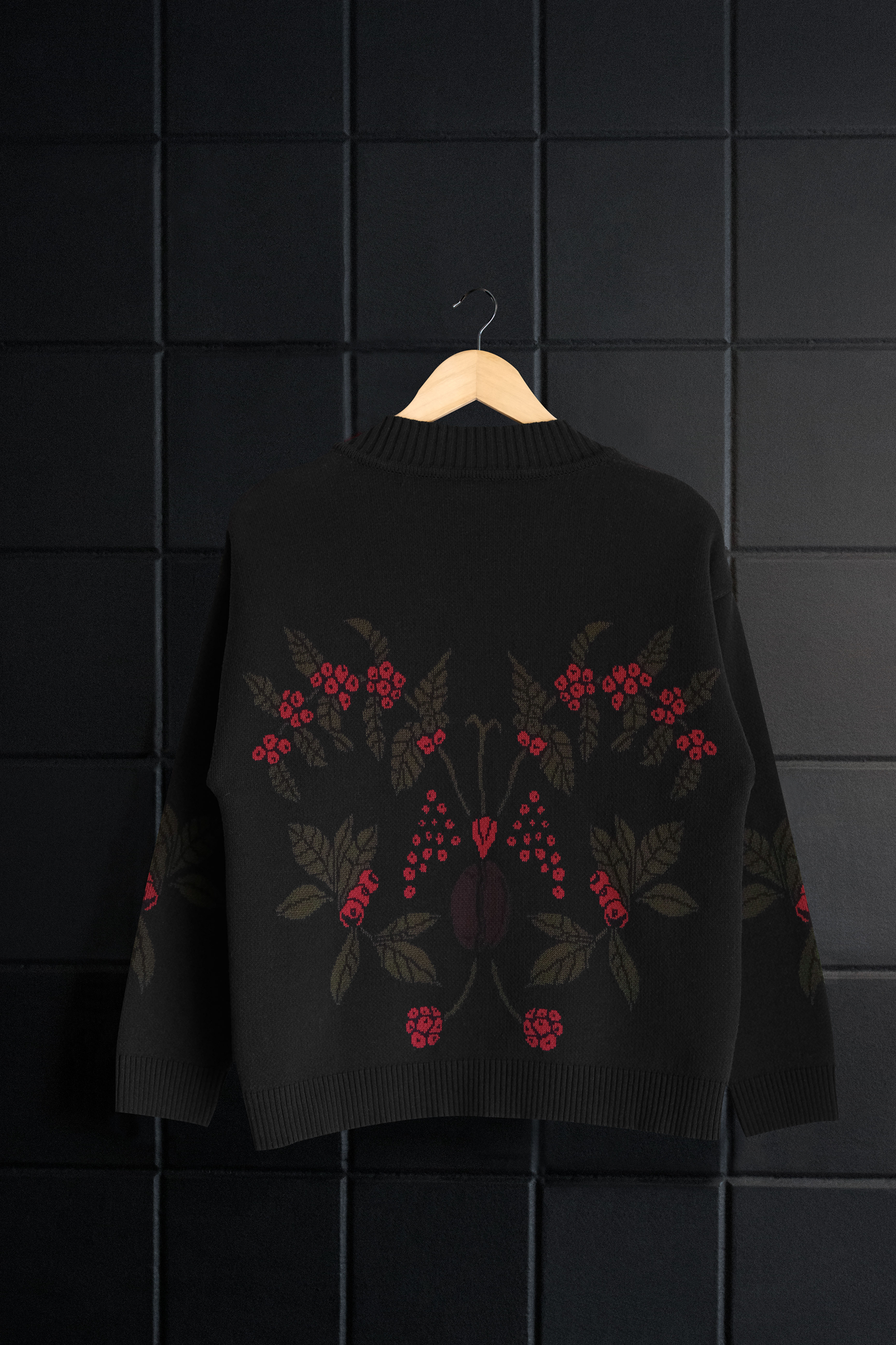 CARDIGAN CAFETO NEGRO VINO