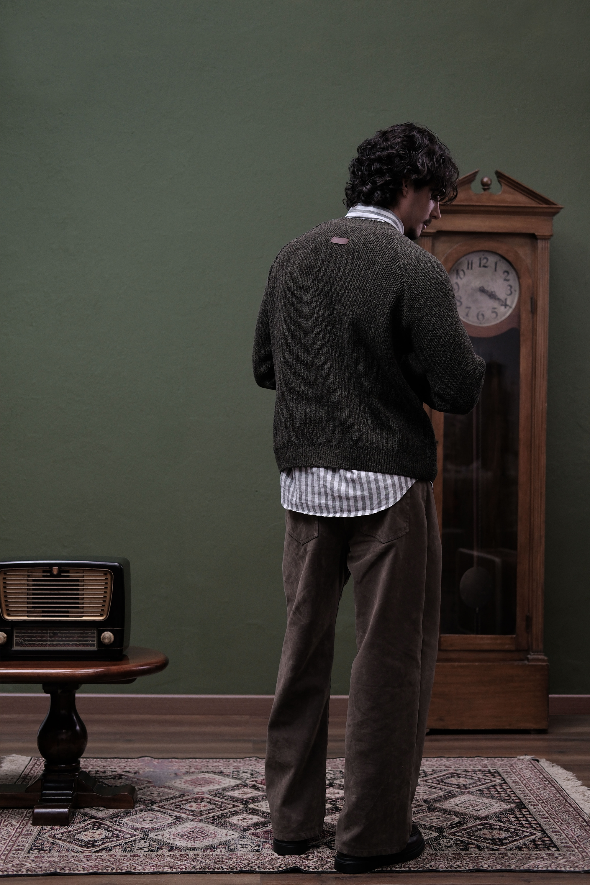 SUÉTER PUNTO INGLÉS RANGLAN VERDE